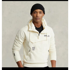 RLX Polo Ralph Lauren Cotton French Terry Garment Dyed Hoodie Large Authentic